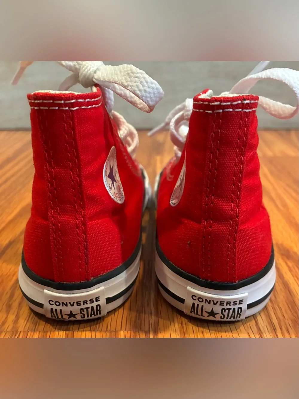 Converse Chuck Taylor All-Star High-Top Sneakers Red Toddler US 7 Infant Canvas